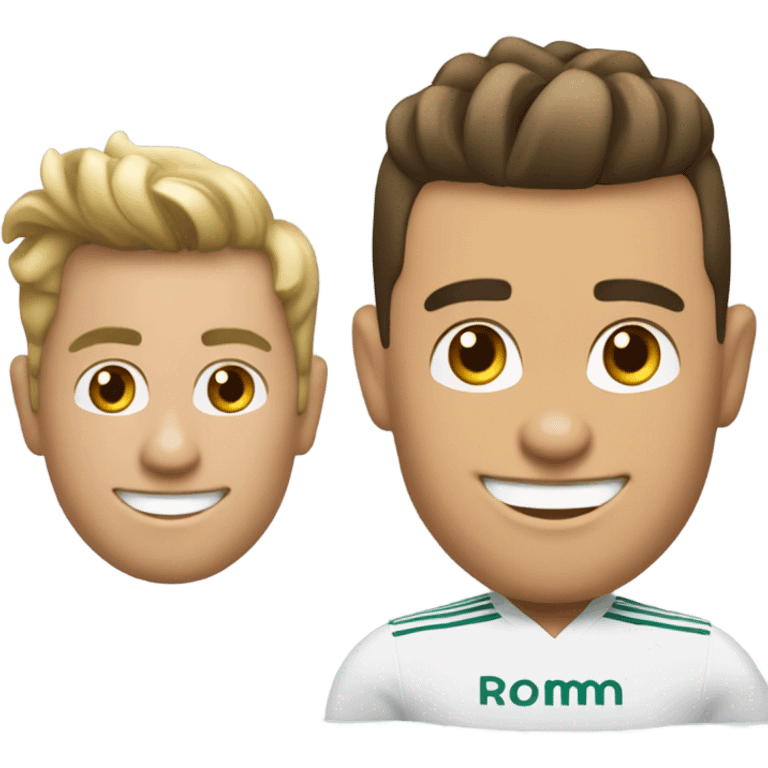 genere un emoji avec la tete de cristiano ronaldo souriant en mode architecte emoji