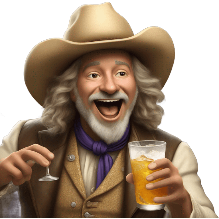 Buffalo Bill partying emoji