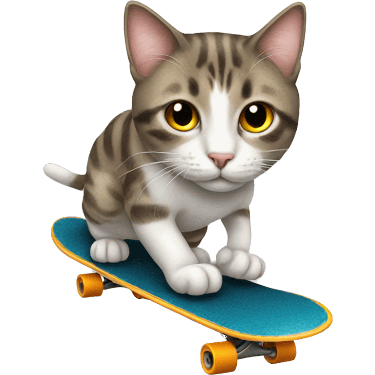 cat on a skateboard  emoji