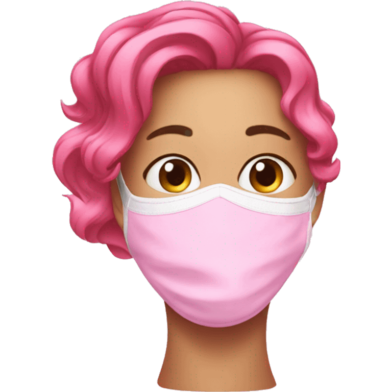 pink shampoo and mask emoji