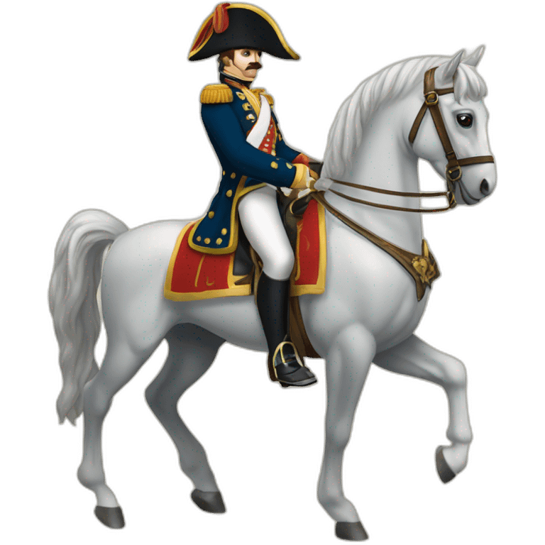 Tableau Napoléon cheval emoji