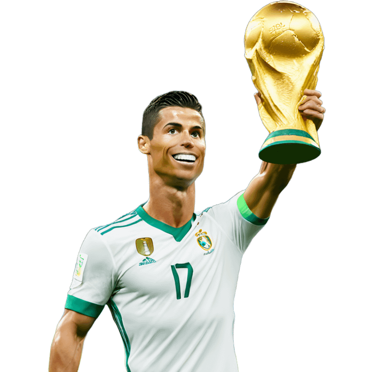 Cristiano Ronaldo Lifting World Cup emoji