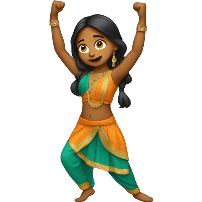 indian girl dabbing emoji