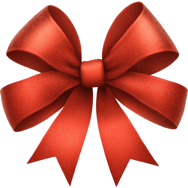 Red Christmas bow emoji