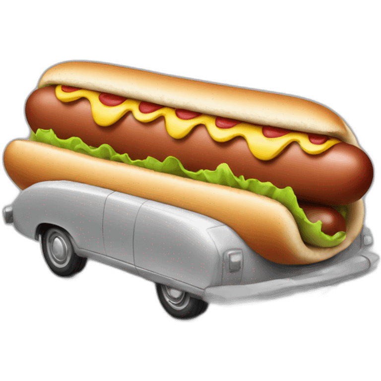 hot dog car emoji