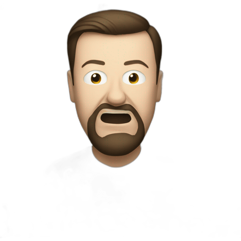 Ricky Gervais at afterlife emoji