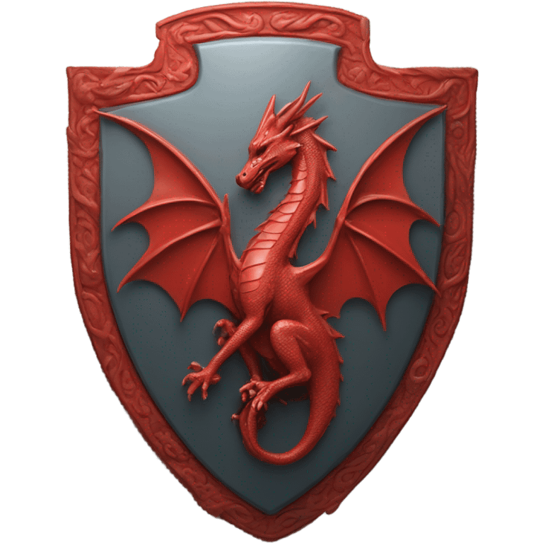 https://www.emojis.com/emoji/red-dragon-vdwkQFiawDt bas-relief on https://www.emojis.com/emoji/shield-e0ZLSyUnLdZ emoji