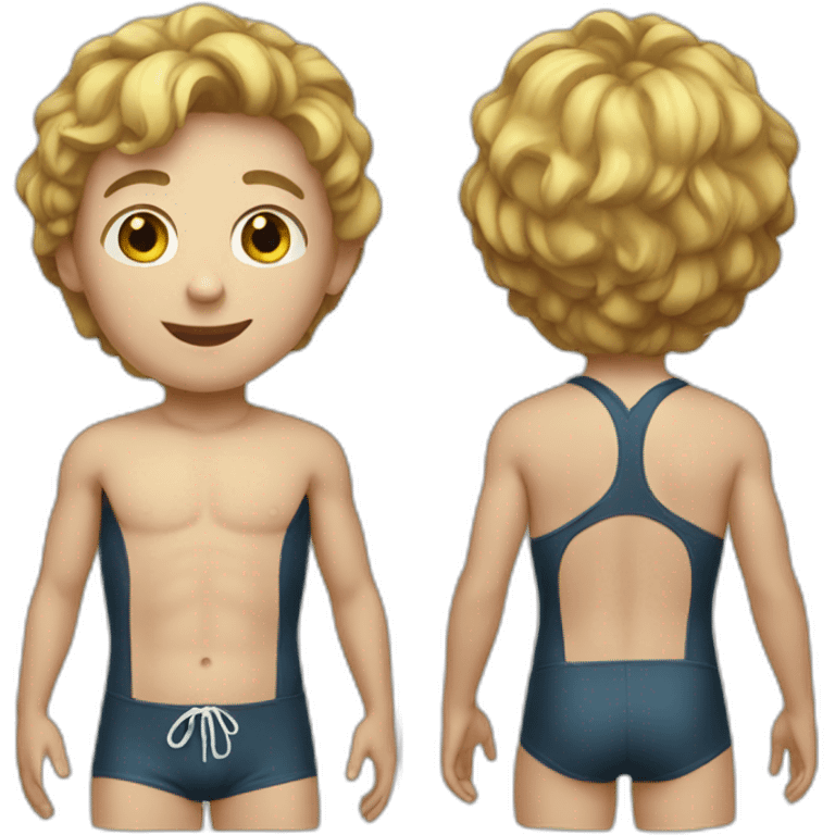 Boy in swimsuit emoji