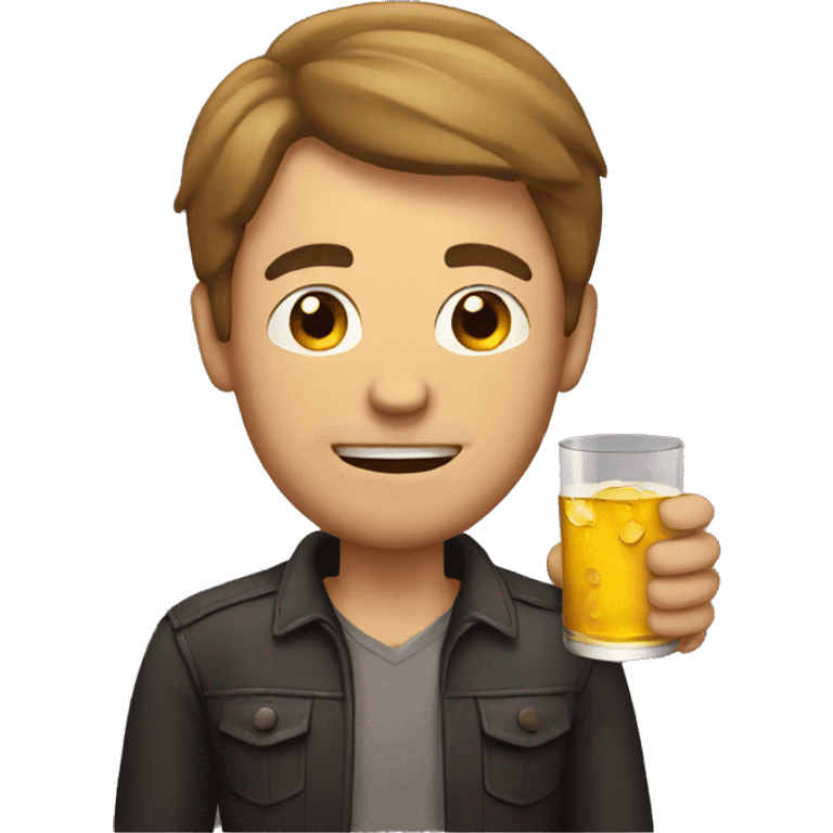 Men with alcohol emoji