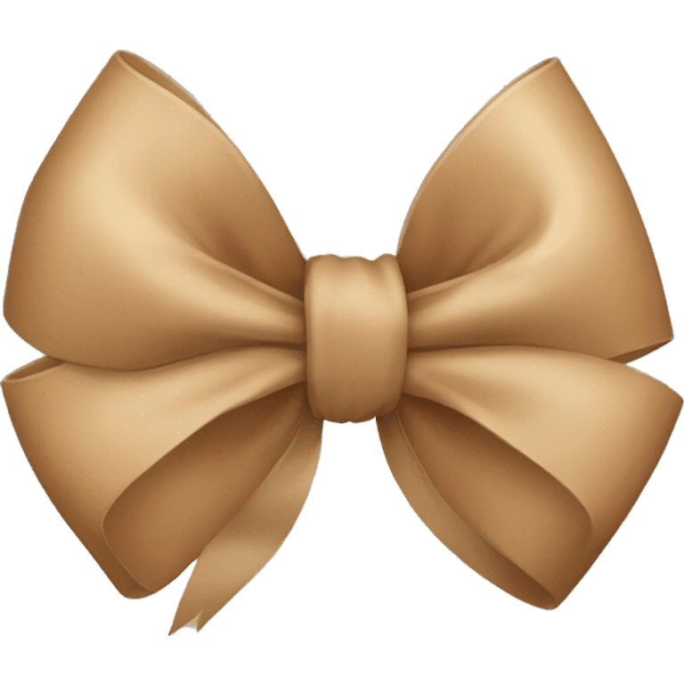 light brown bow emoji