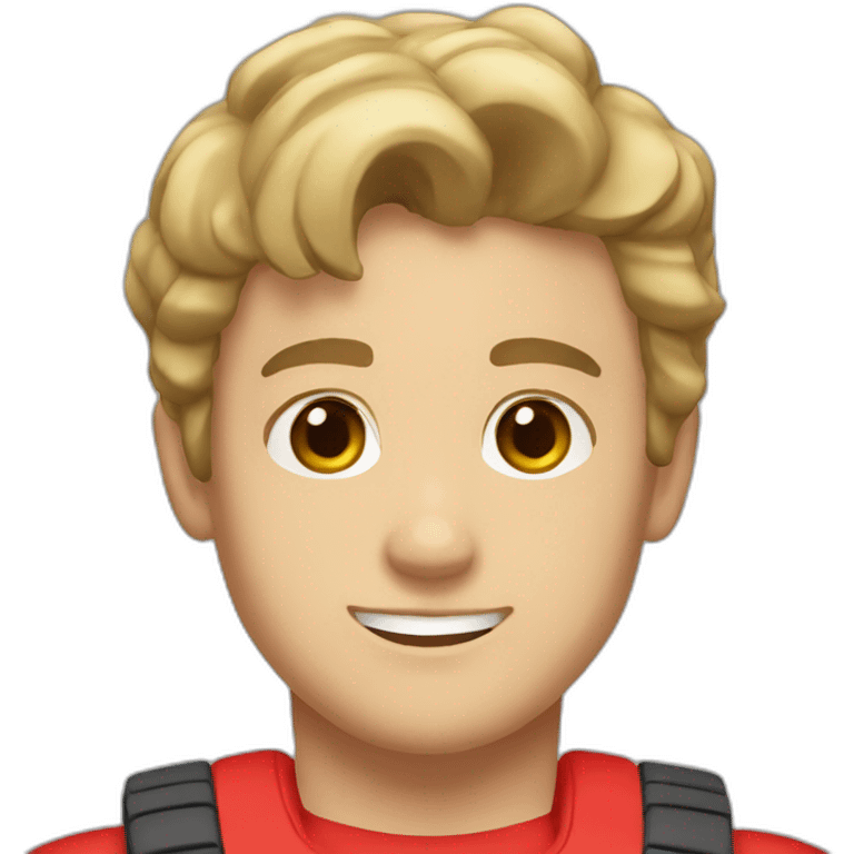 boy lifeguard, dark blond_hair, athletic build, hazel eyes emoji