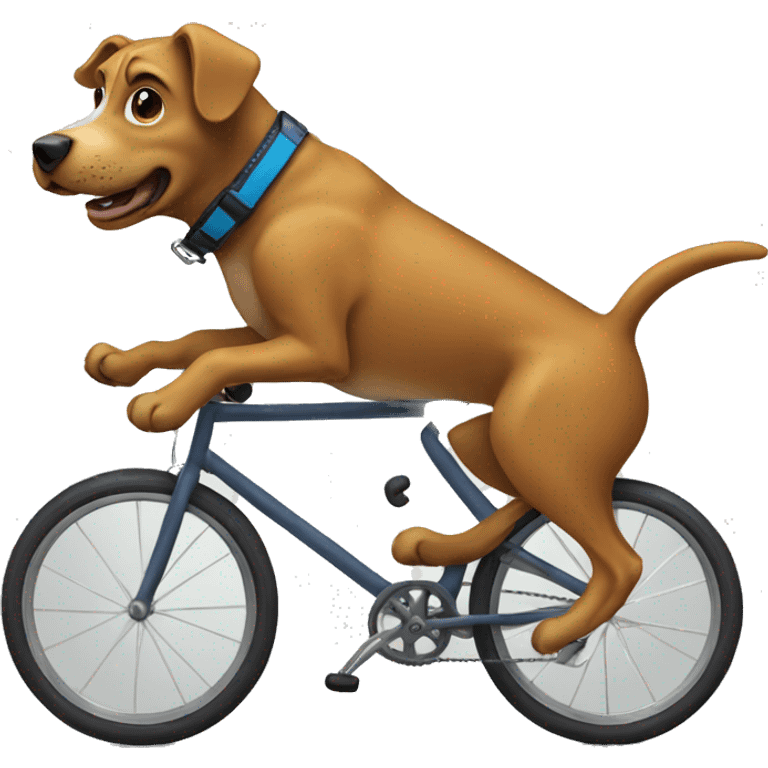 dog serfer ride a bike emoji