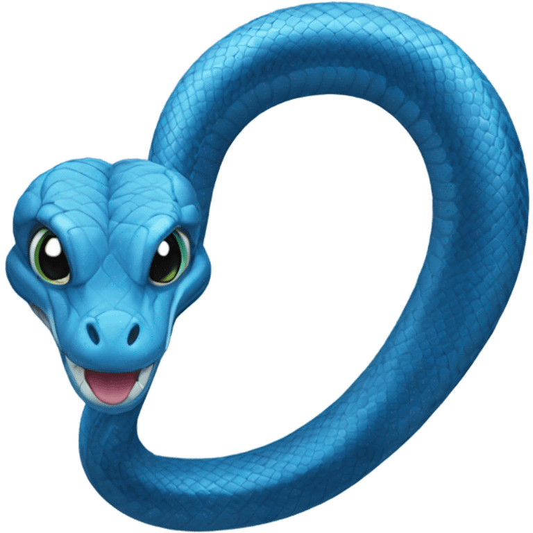 blue snake emoji