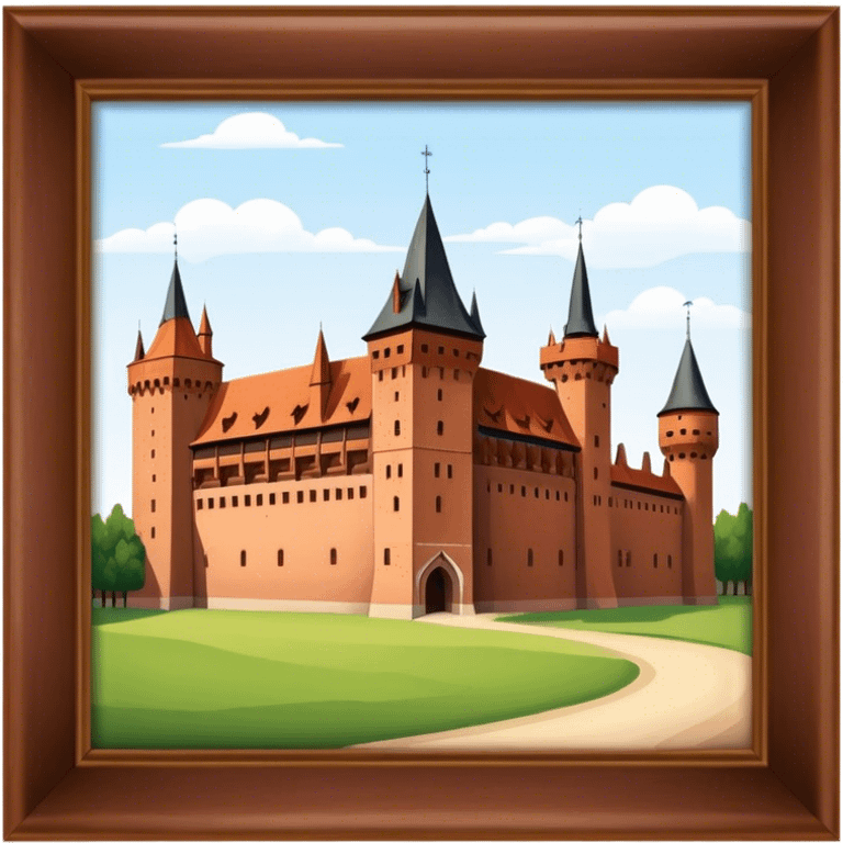 Cinematic Realistic Malbork Castle  Emoji emoji