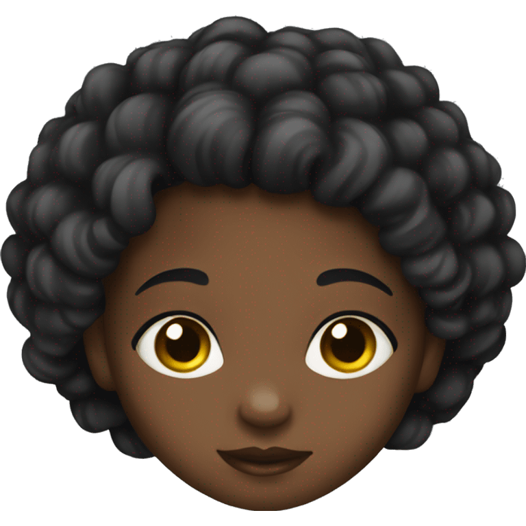 Black baby girl  emoji