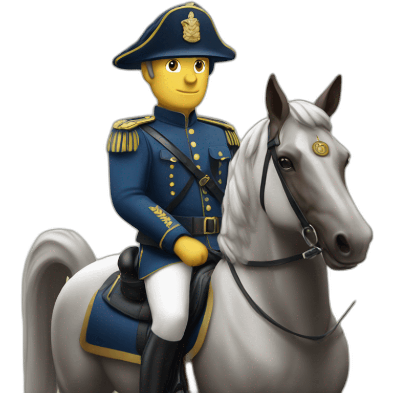 Gendarme français à cheval emoji