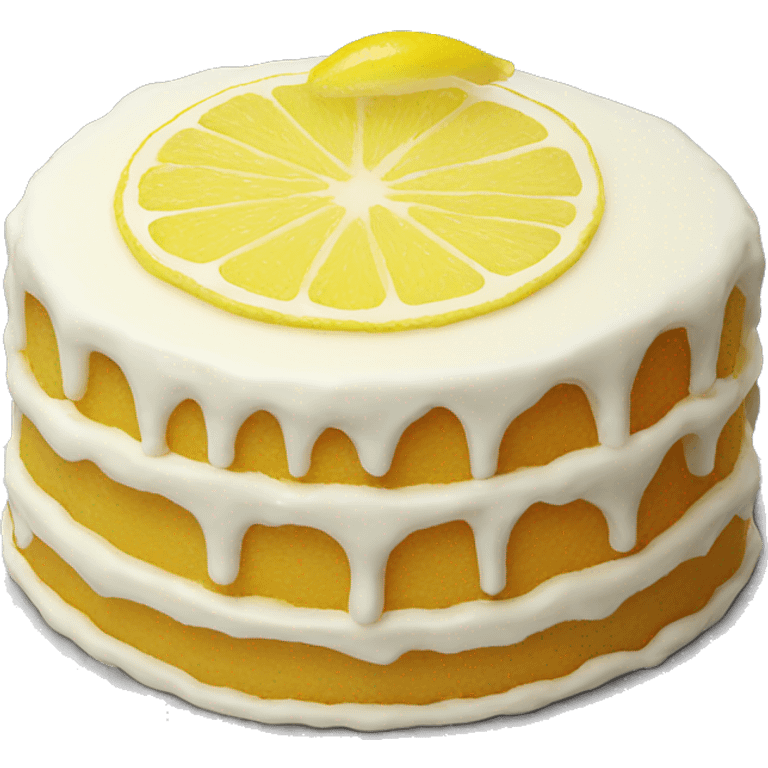 Lemon cake emoji