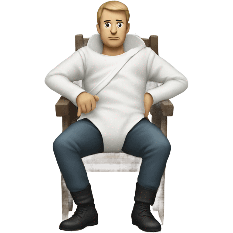 Man sitted in a Straitjacket emoji