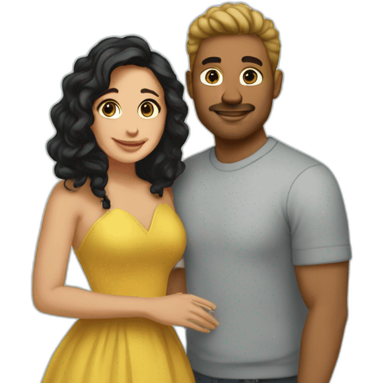 Lizzie Armanto and husband emoji