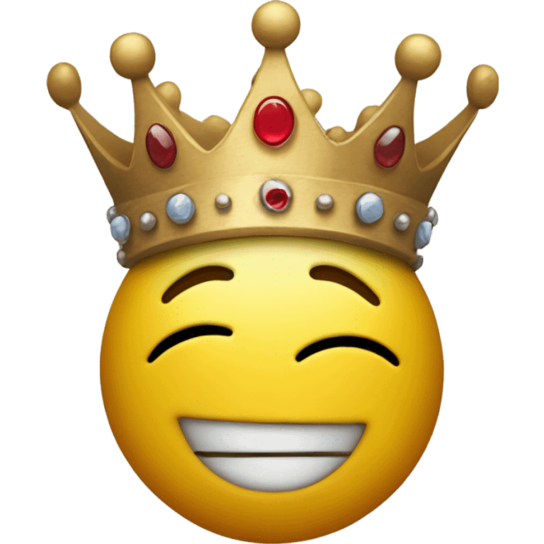 smiley with a crown emoji