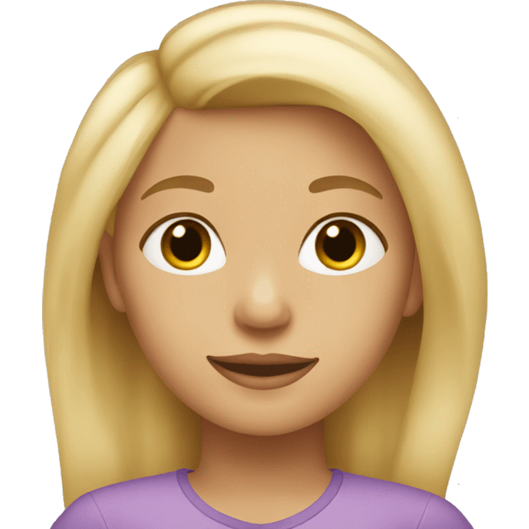 Girl with blonde hair  emoji