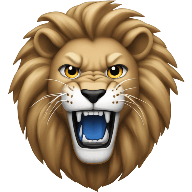 Detroit Lions roaring emoji