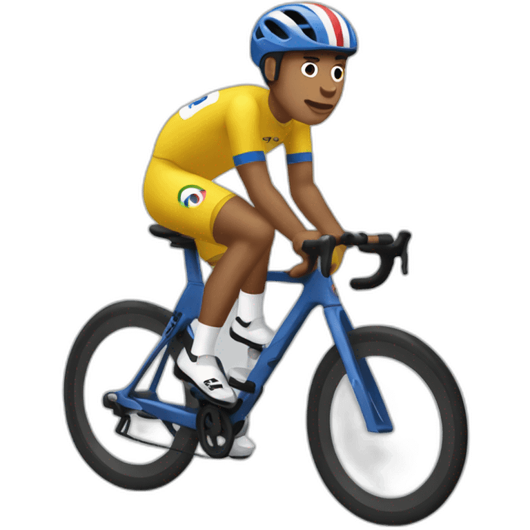 Mbappé en velo emoji