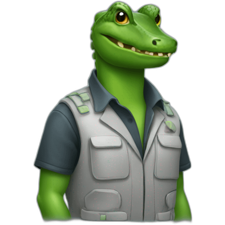 programmer aligator emoji