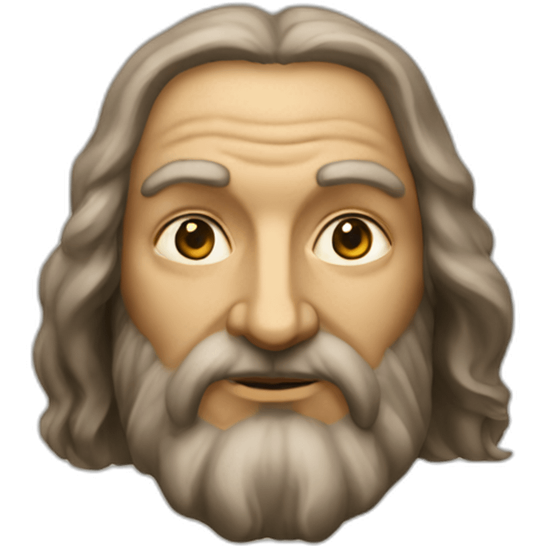 leonardo da vinci forward head emoji