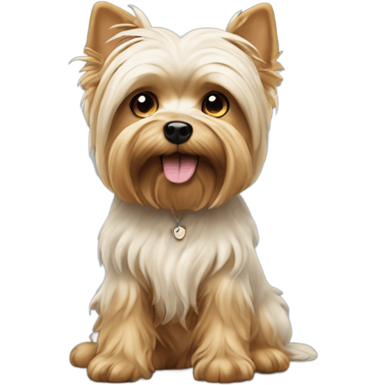 Dog Yorkshire mini  emoji