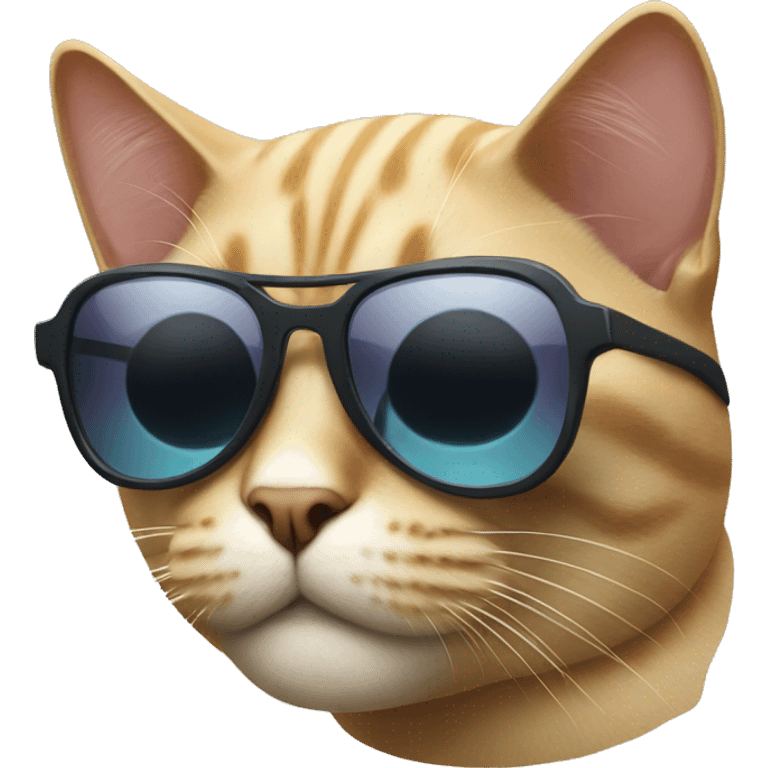 Cat with sun glasses  emoji