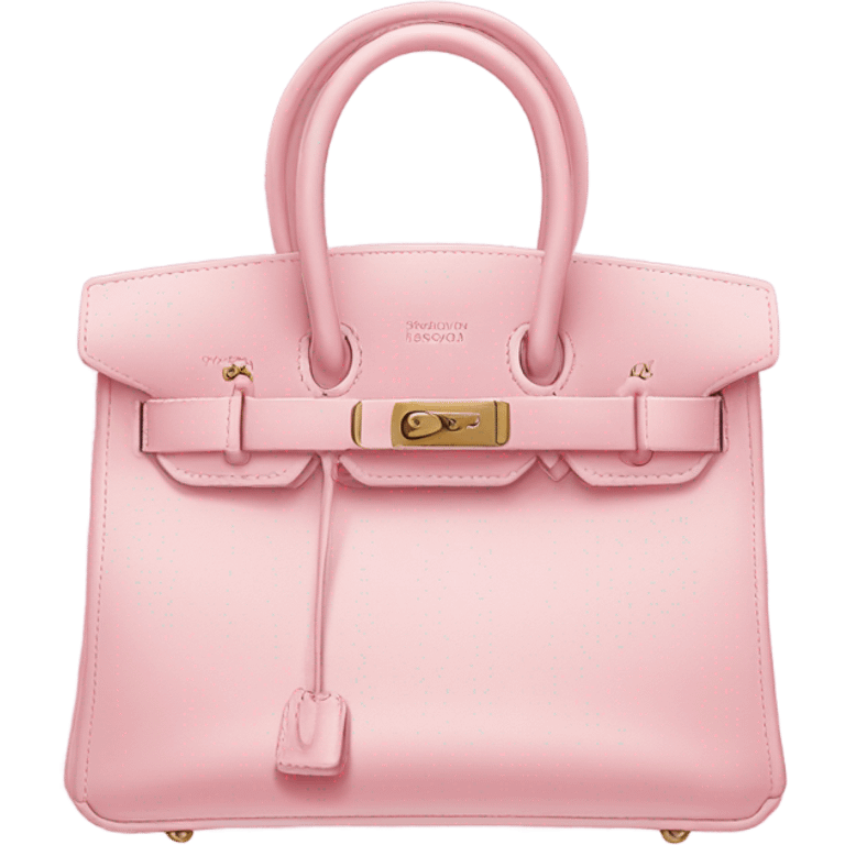 a baby pink birkin bag emoji