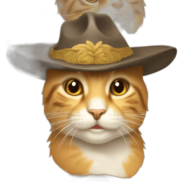 gato con sombrero emoji