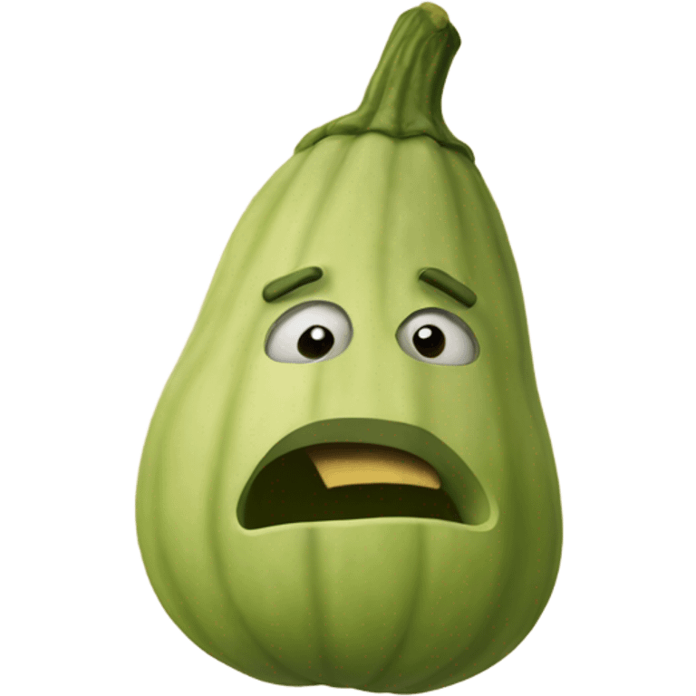 Judgmental squash emoji