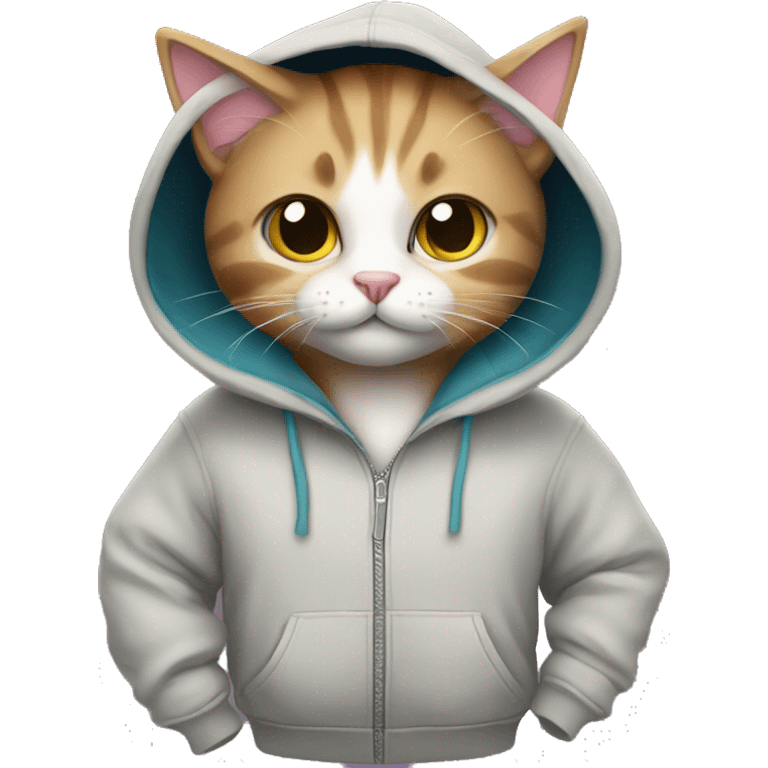 kitty in the hoodie  emoji