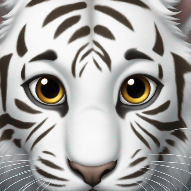 White tiger  emoji