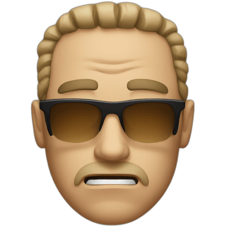 Angry guy with sunglasses emoji