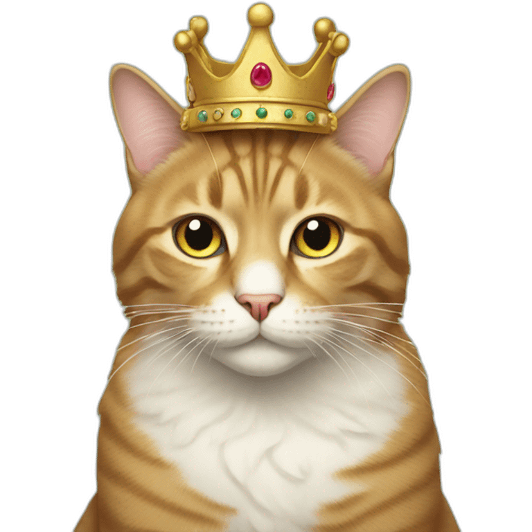 cat with crown emoji