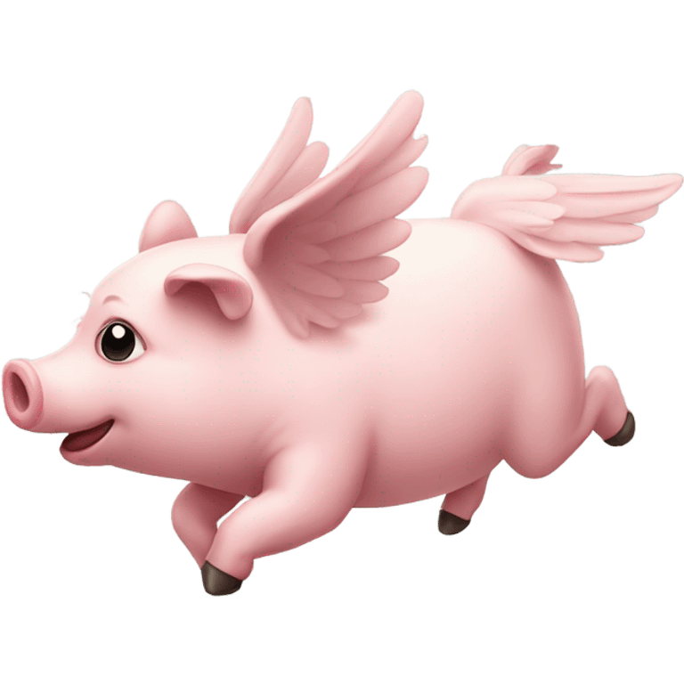 Flying pig emoji