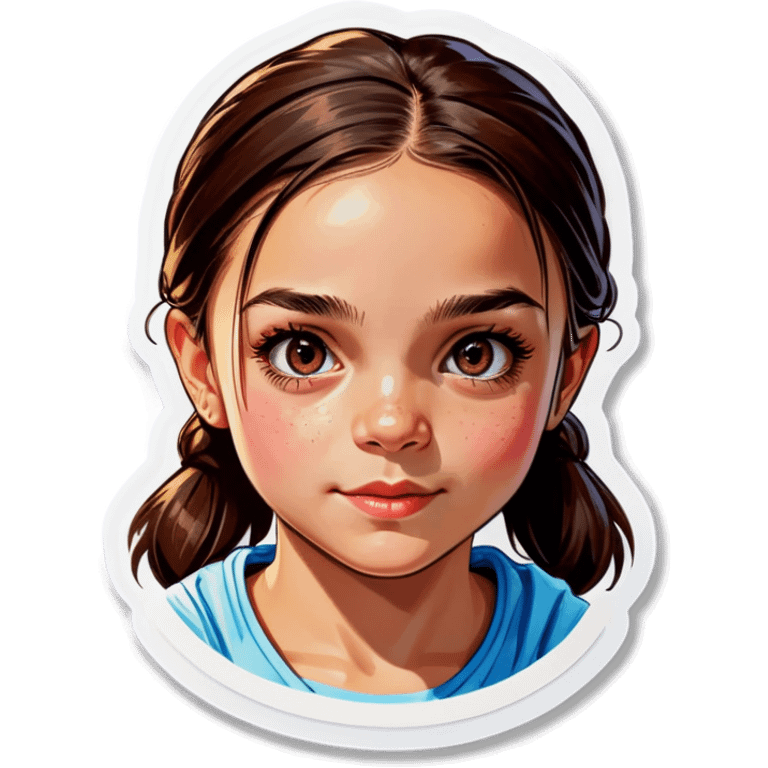 realistic portrait of girl emoji