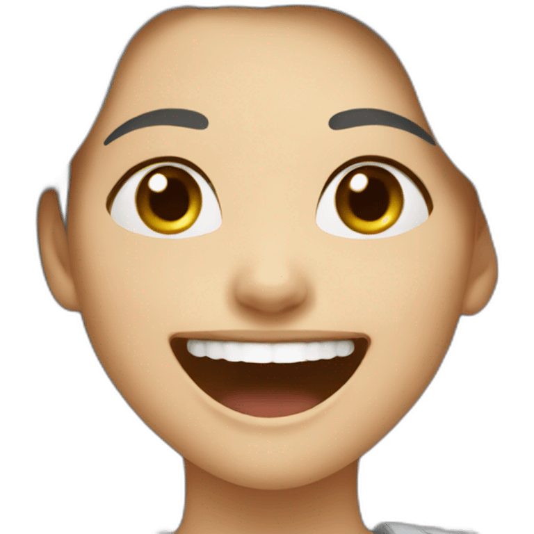 laughing russian young woman emoji