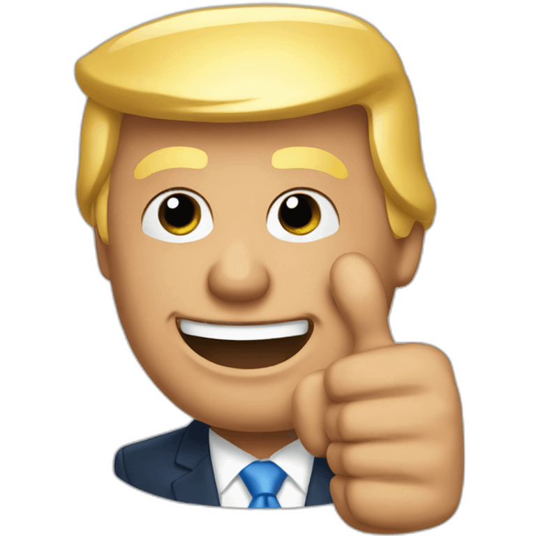 donald trump thumbs up emoji