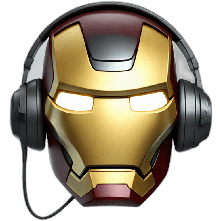 iron man on headphones emoji