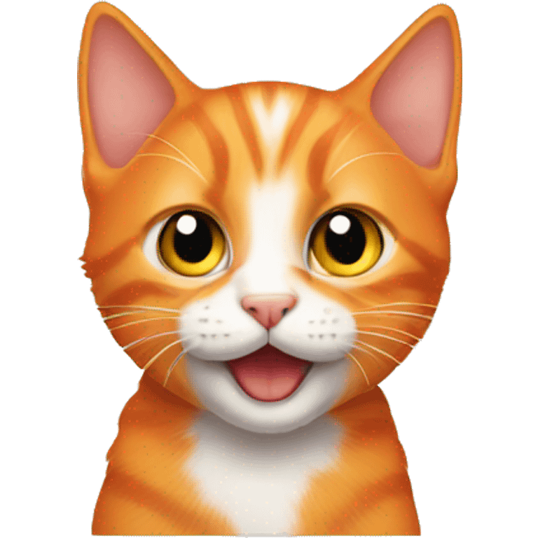 Orange kitten emoji