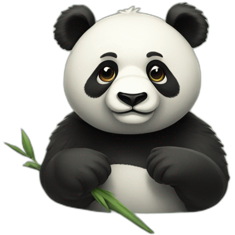 cool retro panda emoji