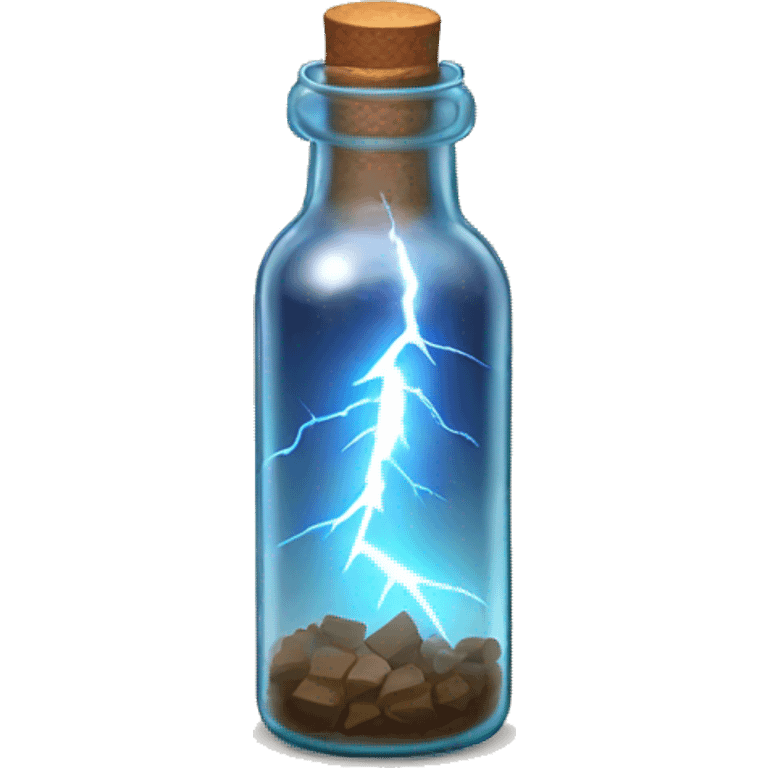 Lightning in a bottle emoji