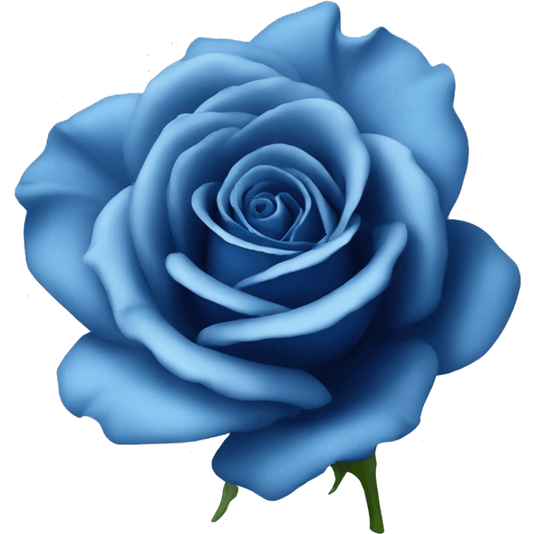 blue rose flower emoji