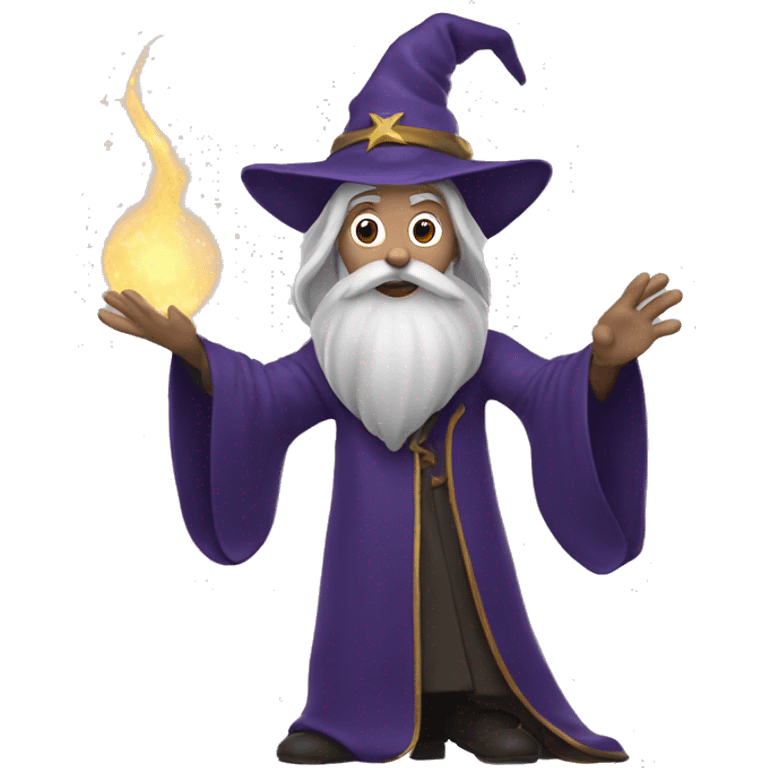 wizard casting magic emoji