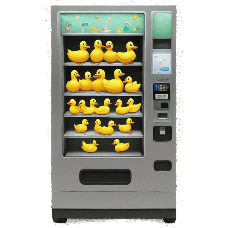 Vending machine full of ducks emoji