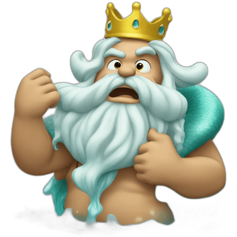 king triton puking emoji